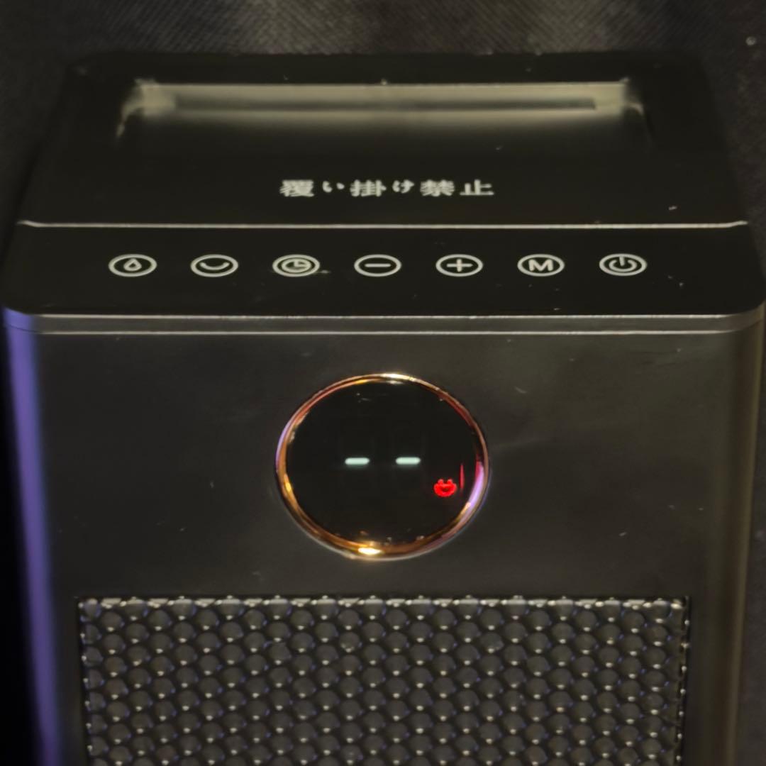 【極美品】電気ファンヒーター　超音波加湿機能　PTC1500JR リモコン付き