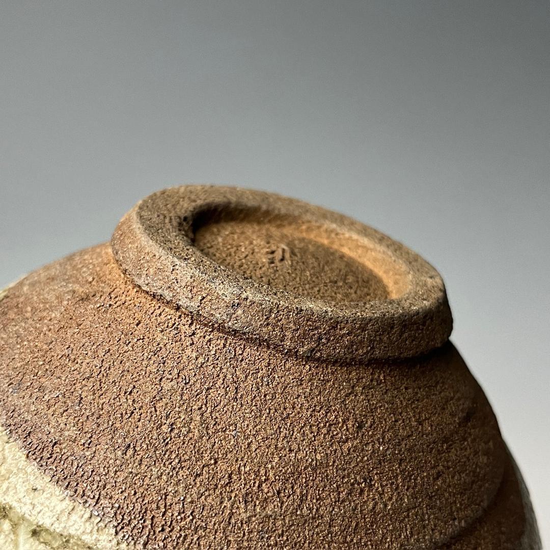 初荷 梅花皮 茶碗 時代物 茶道具 有名小説家蒐集品 SN95