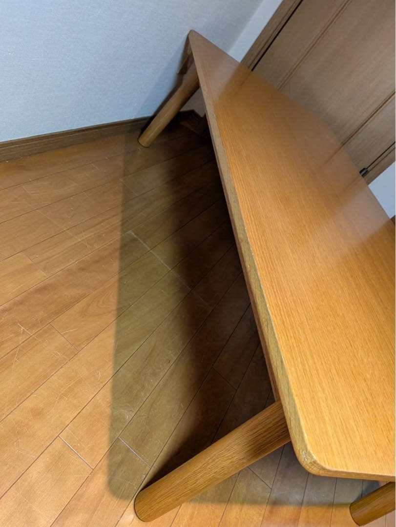 ■送料込■無印良品 MUJI ローテーブル オーク材 木製家具 デスク 120