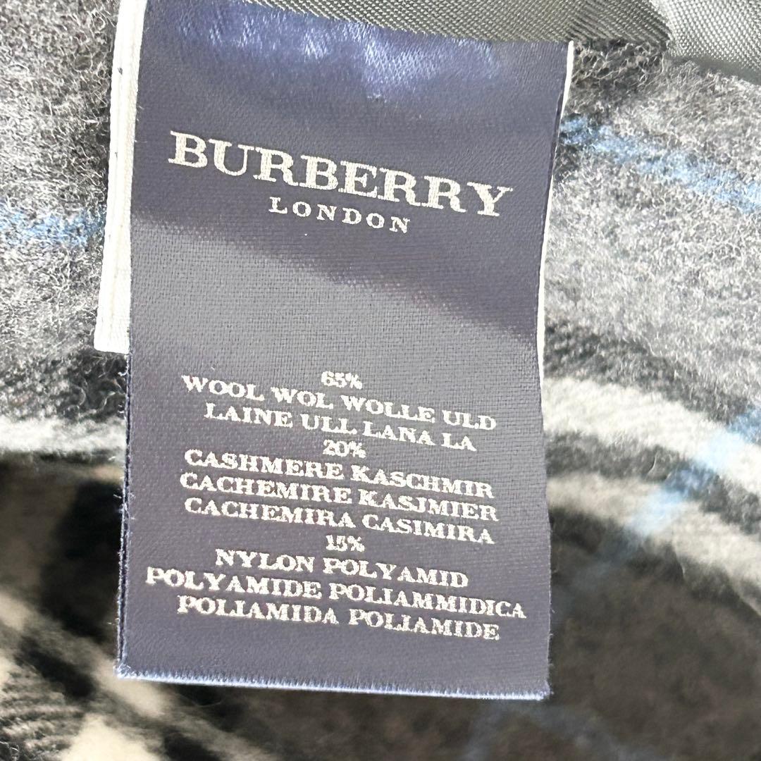 美品✨BURBERRY LONDON ジャケットコート　ダブルフェイス　グレー