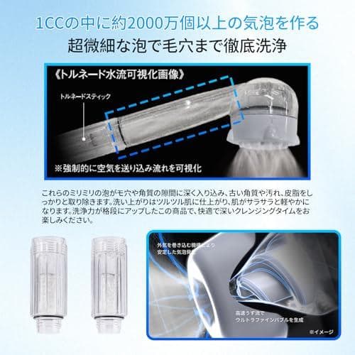 トルネードスティック シャワーヘッド用 交換カートリッジ（塩素除去・節水・美肌A