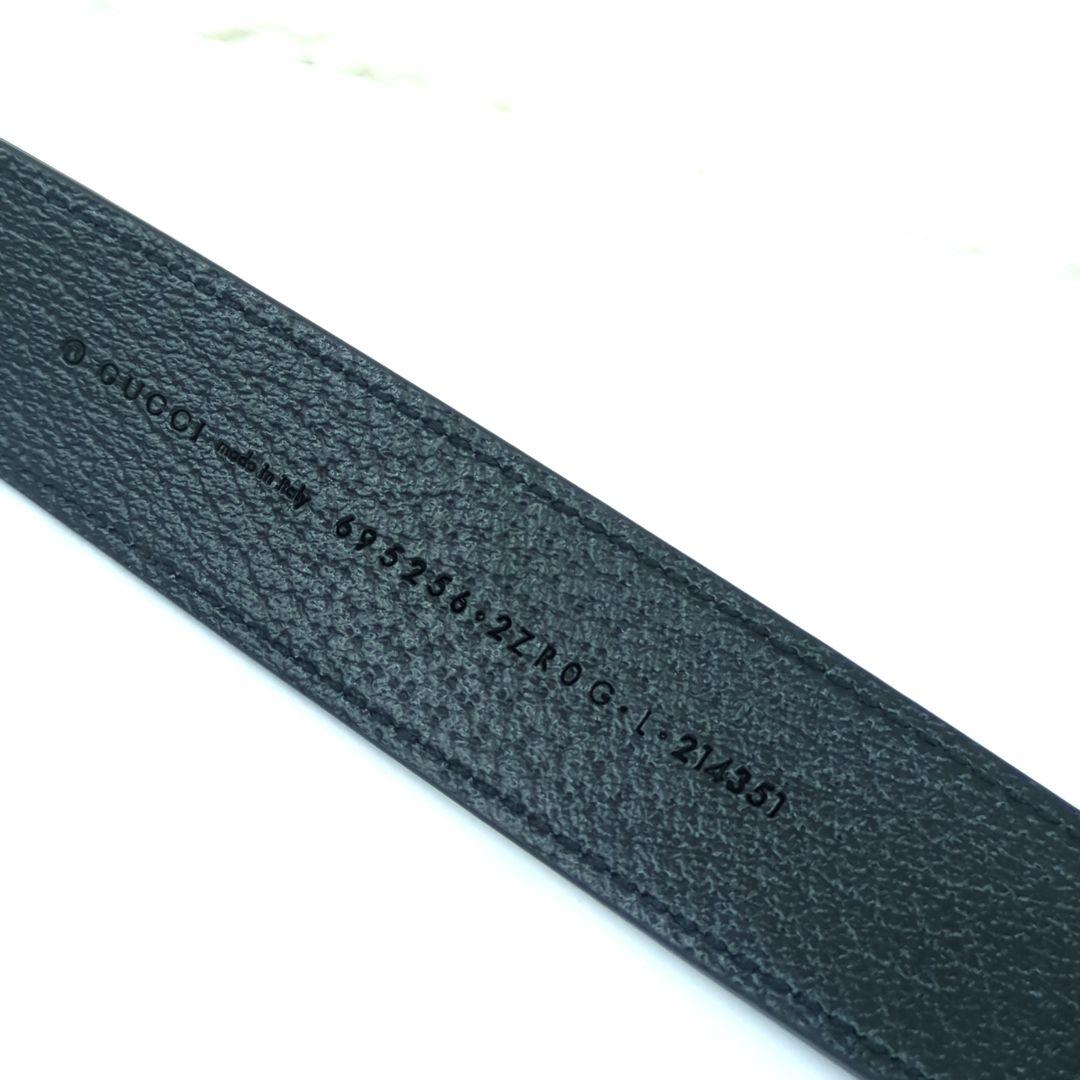 グッチ GUCCI インターロッキングG ラージ 犬用　首輪　レザー　ブラック