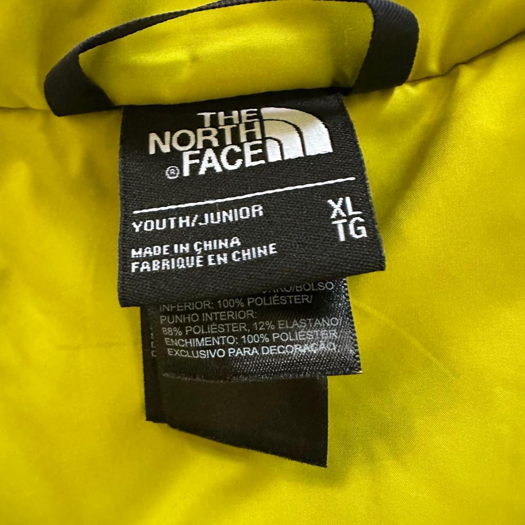 【美品】ノースフェイス スキーウェア ダウン キッズ XL 防寒 スノーウェア