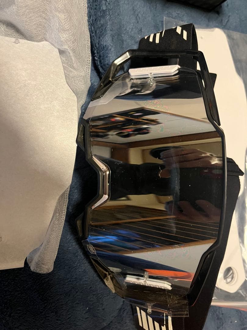 u -　100% ARMEGA オフロードゴーグル ブラック　シルバー