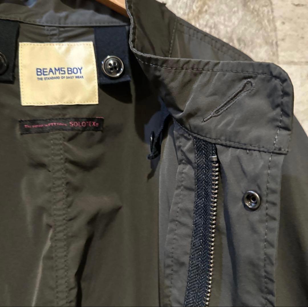 【未使用品】BEAMS BOY モッズコート　 黒　SOLOTEX