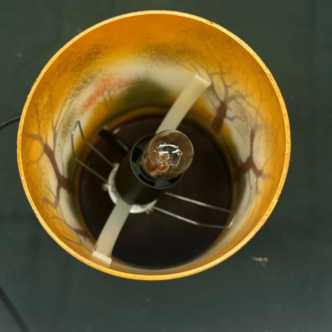 ドームナンシー 筒型　卓上証明　高さ15.5cm 被せガラス　アンテルカレール