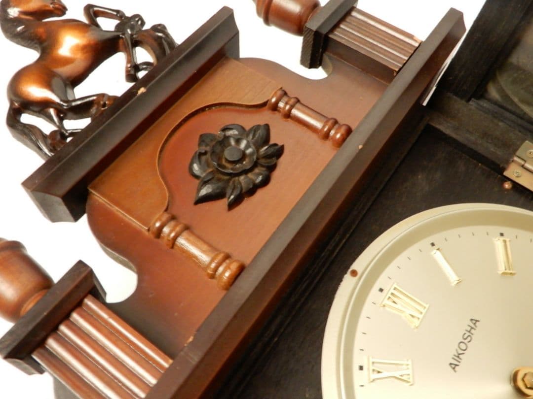 【入手困難 未使用品】アイコウシャ ゼンマイ式振り子時計