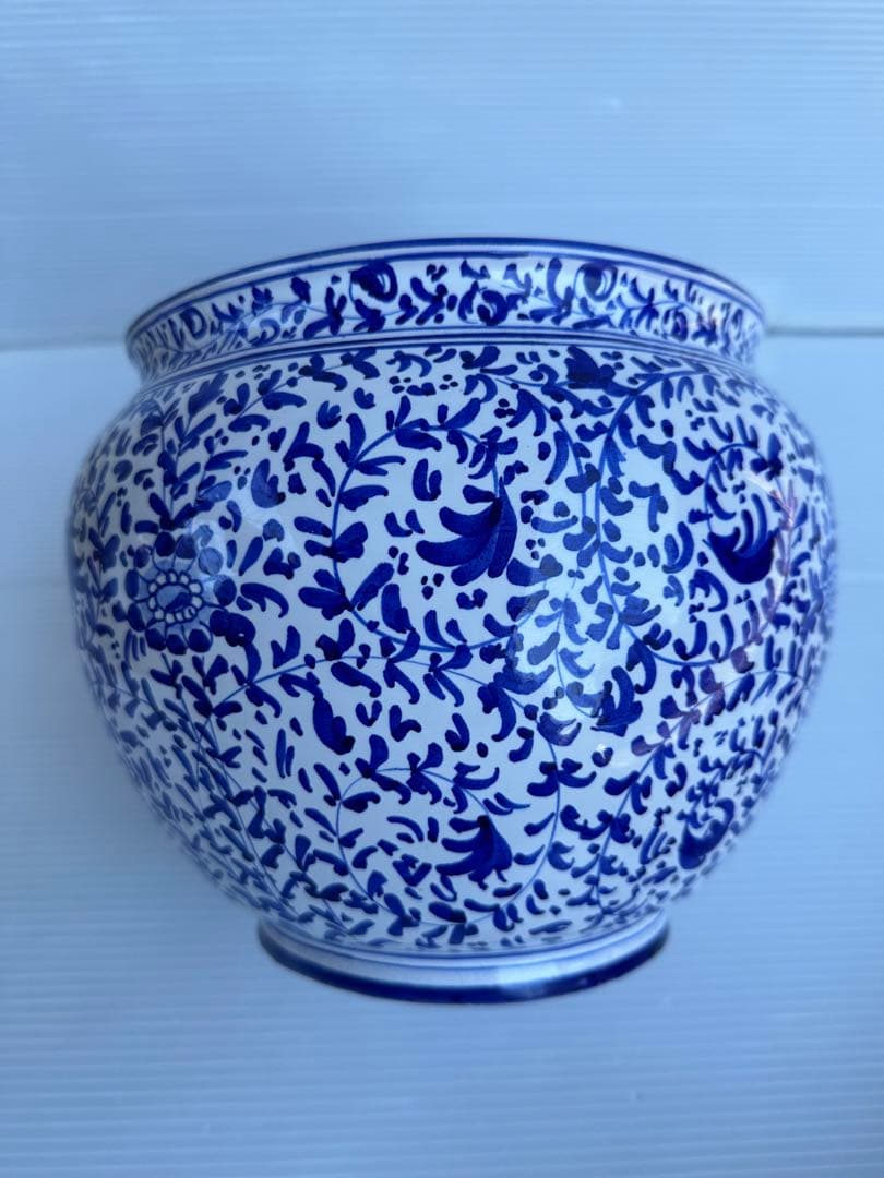 MADE IN ITALY FAENZA フラワーベース　直径28❌20㎝