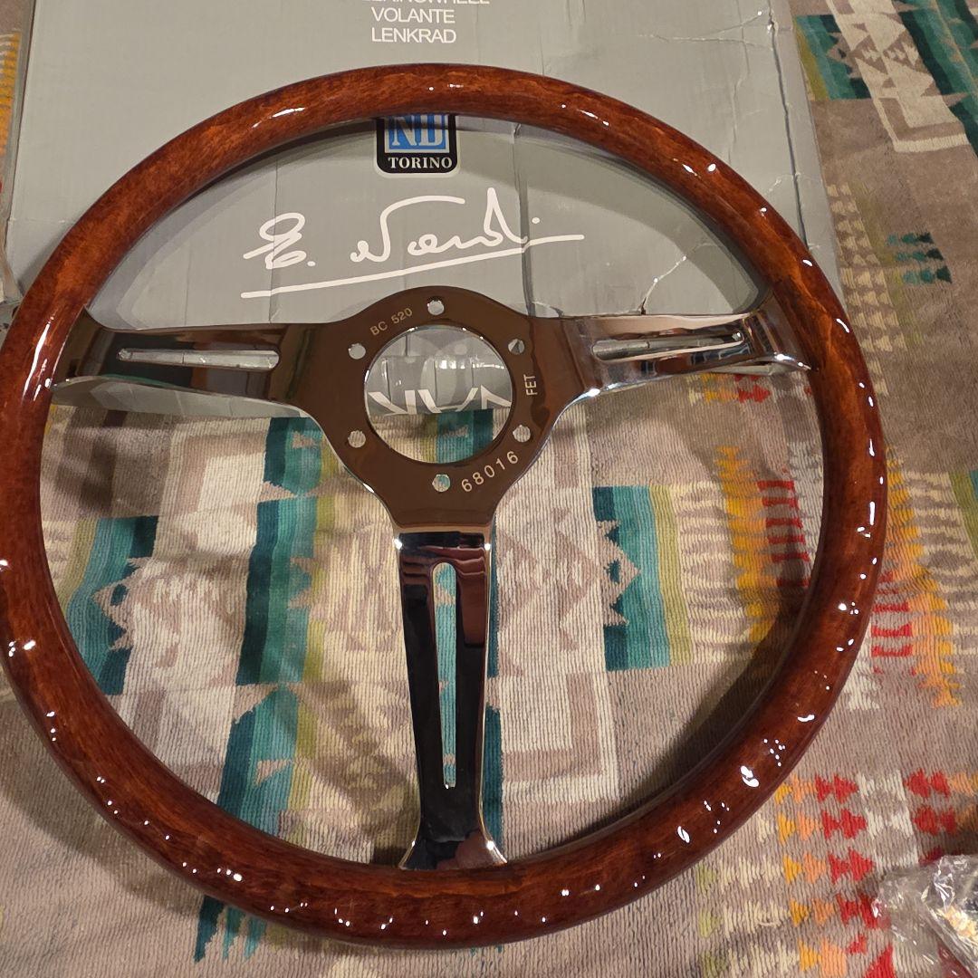 NARDI ウッドステアリング 380mm 15インチ シルバースポーク
