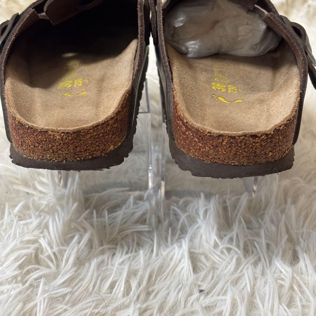 【美品】BIRKENSTOCK ビルケンシュトック　ボストン　レザー　ブラック