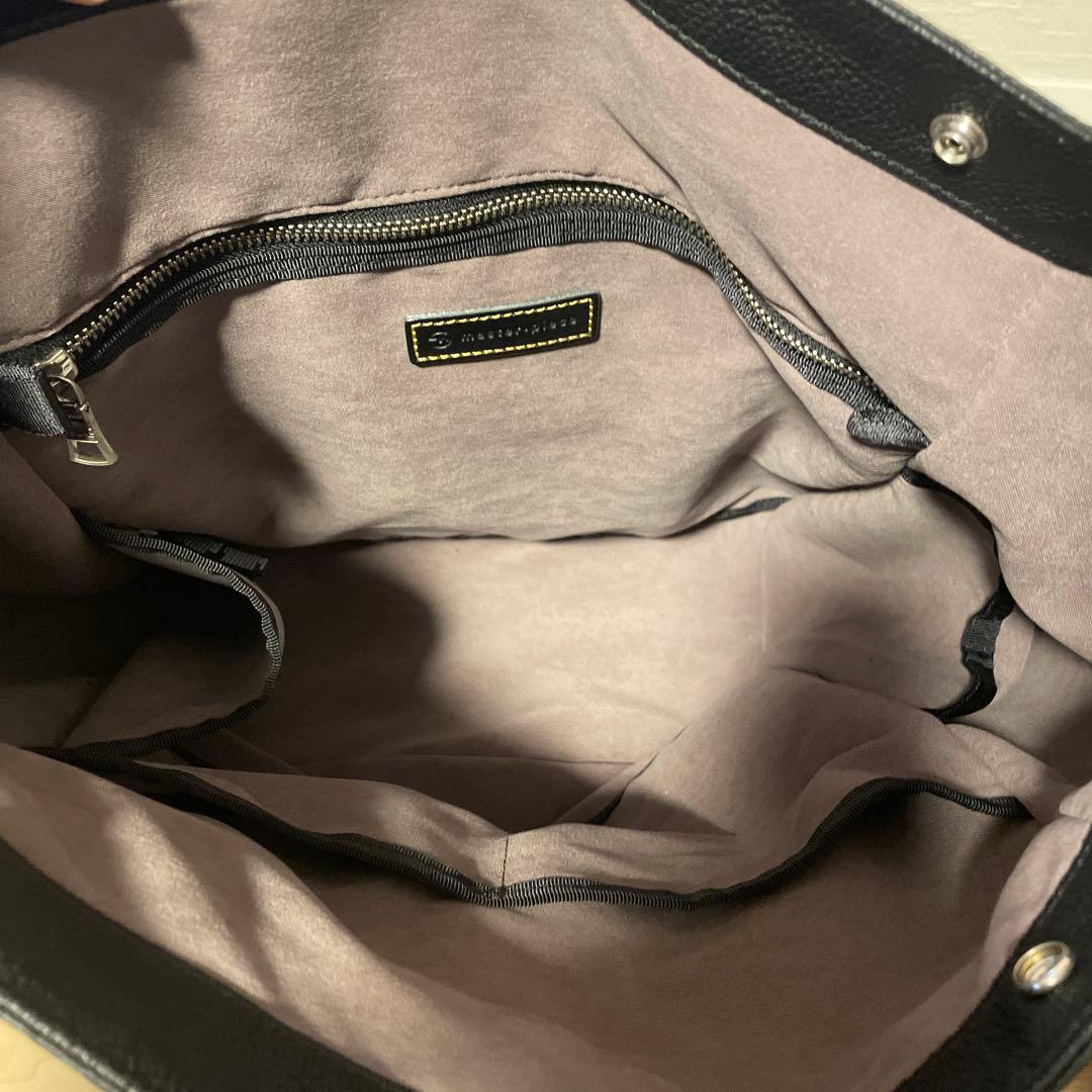 マスターピース drum 2wayショルダートート M ブラック