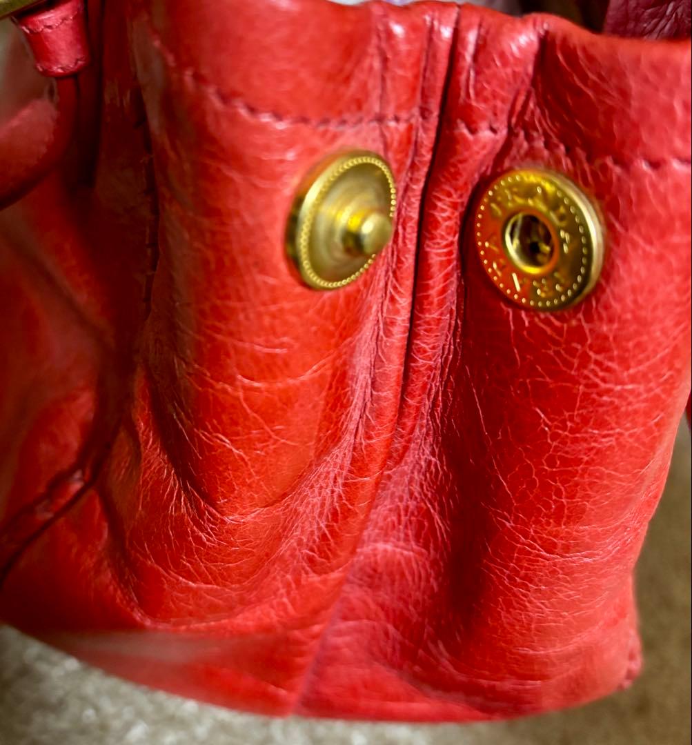 [レア]PRADA リボン ハンド ショルダーバッグ 2wayヴィッテロシャイン