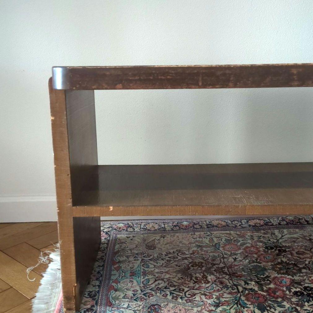 木製　サイドテーブル　テーブル　机　ガラス天板　ガラス