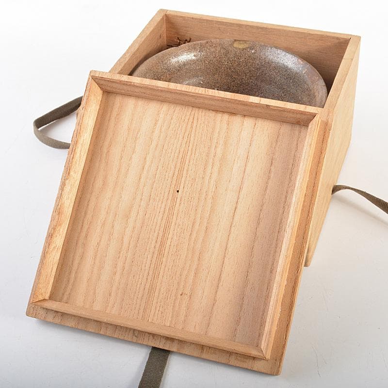 朝鮮美術　李氏朝鮮　後熊川茶碗　時代箱付　M　R7468