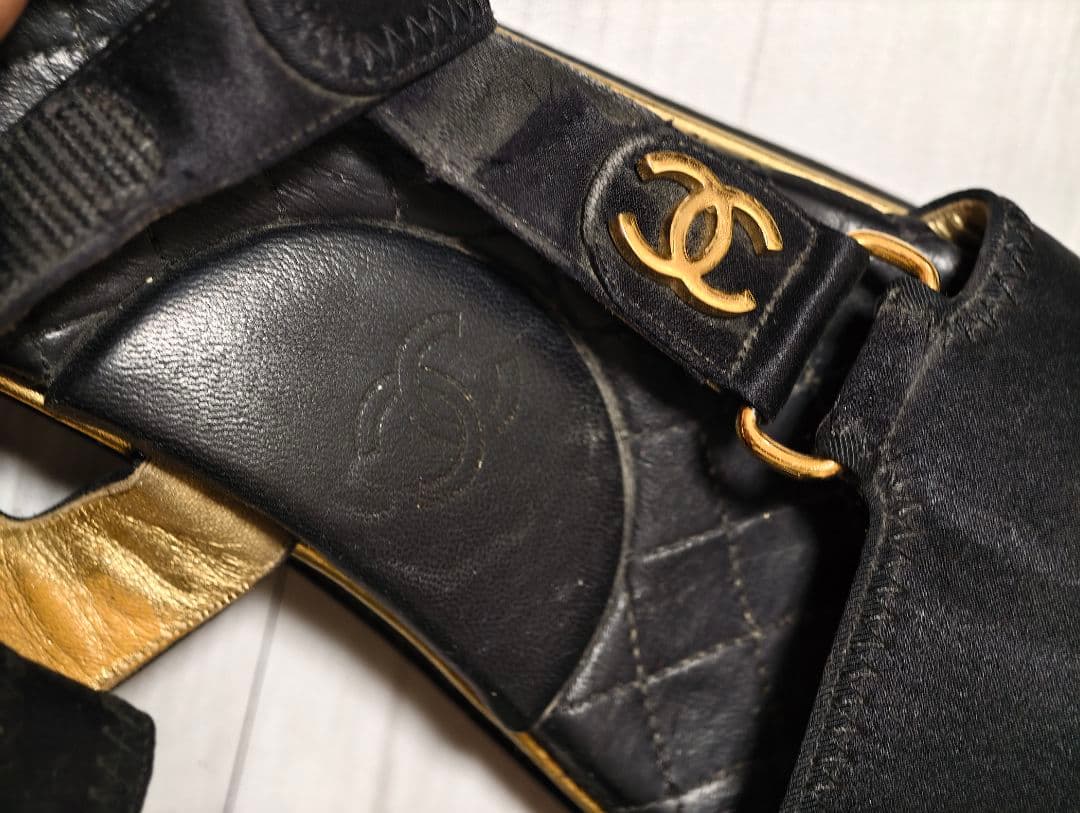 【ストラップ破損】CHANEL サンダル 37
