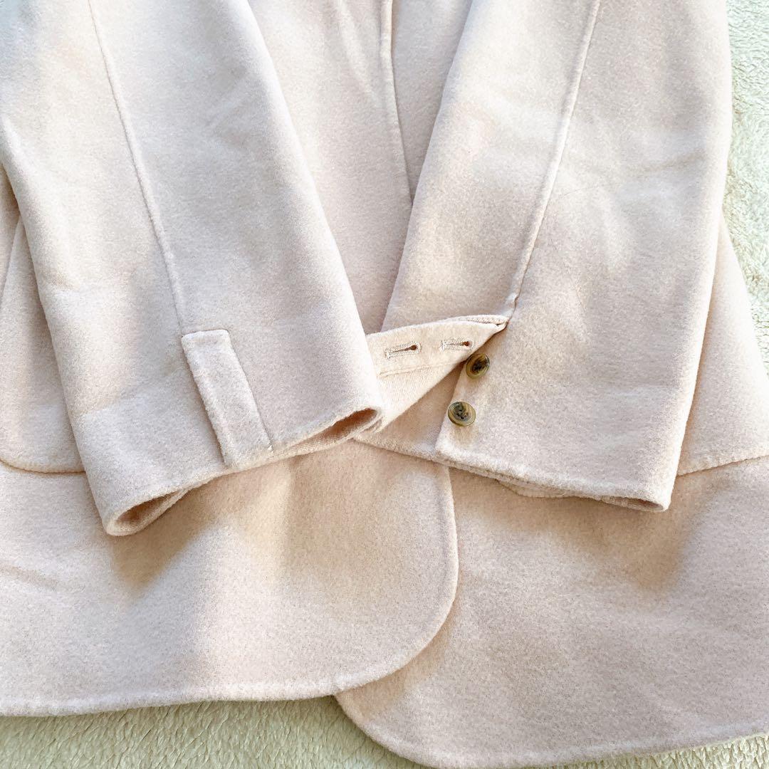 【ETRE TOKYO】美品　エトレトウキョウ　ピンク　ウールラバージャケット