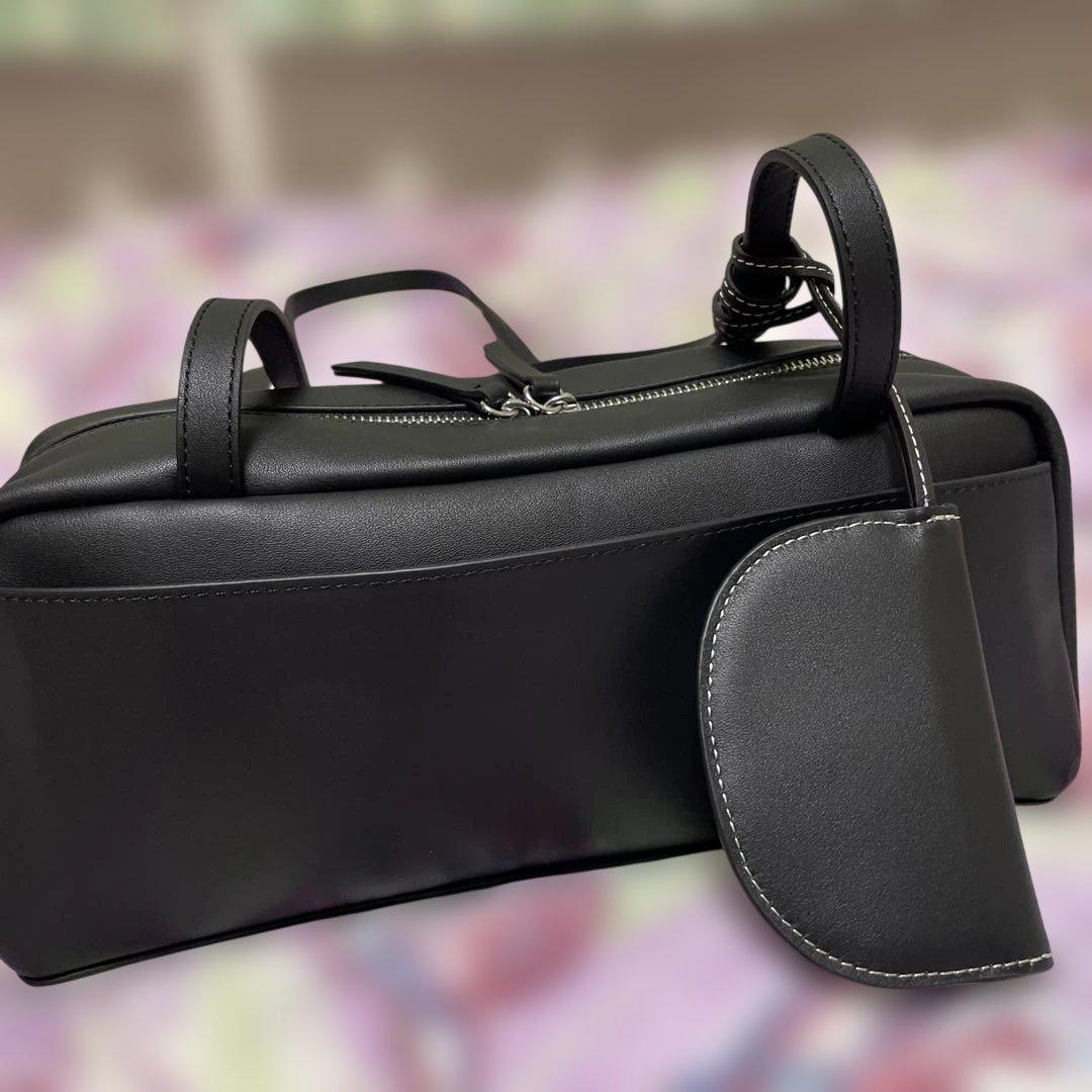 etretokyo オープンポケットレザーボストン ブラック