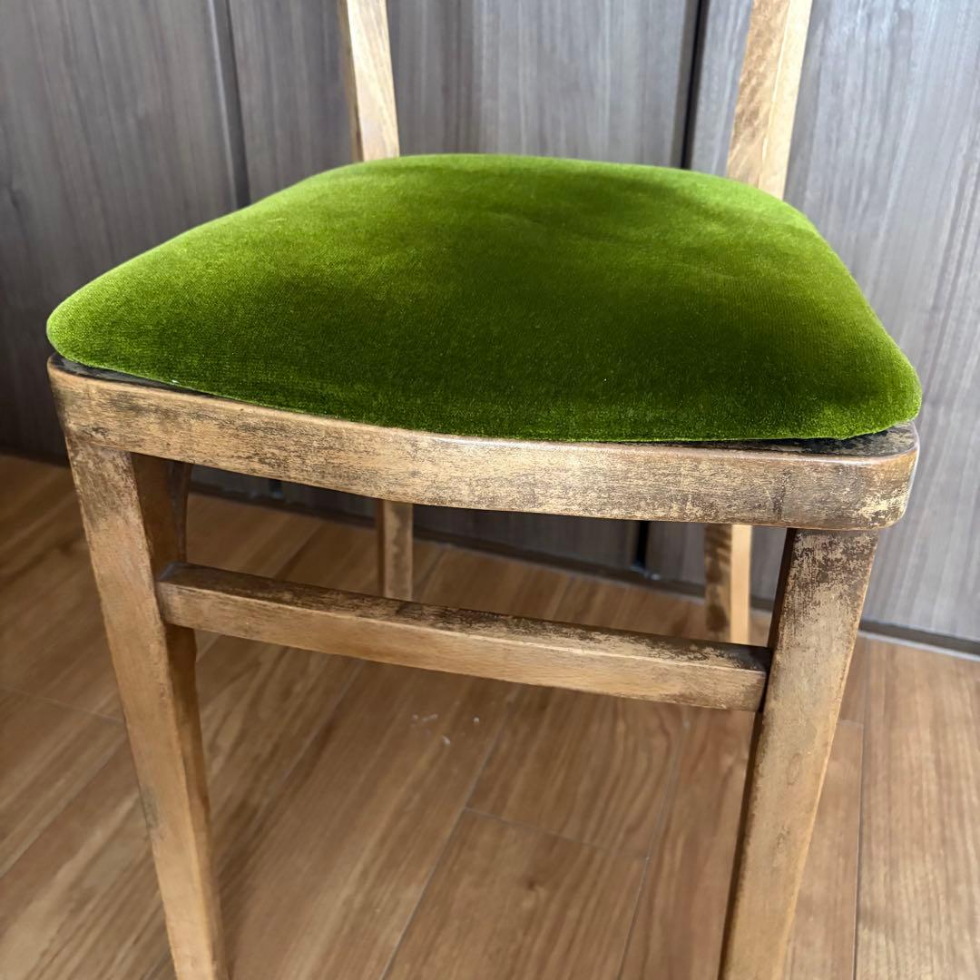 骨董市　アンティーク　チェアー　無垢　椅子　古道具　味ある木材