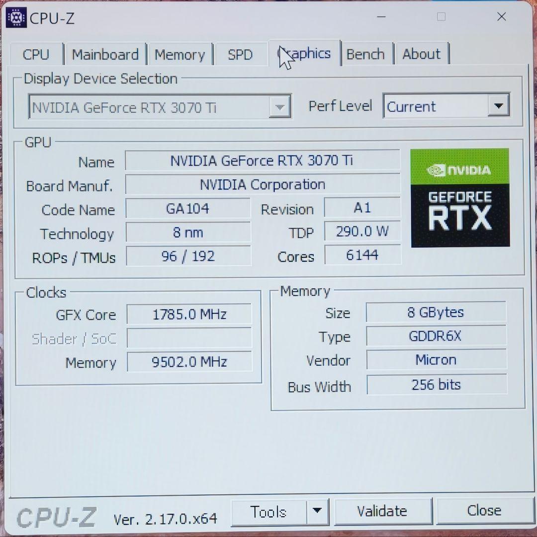 ELSA GeForce RTX3070ti ERAZOR グラボ
