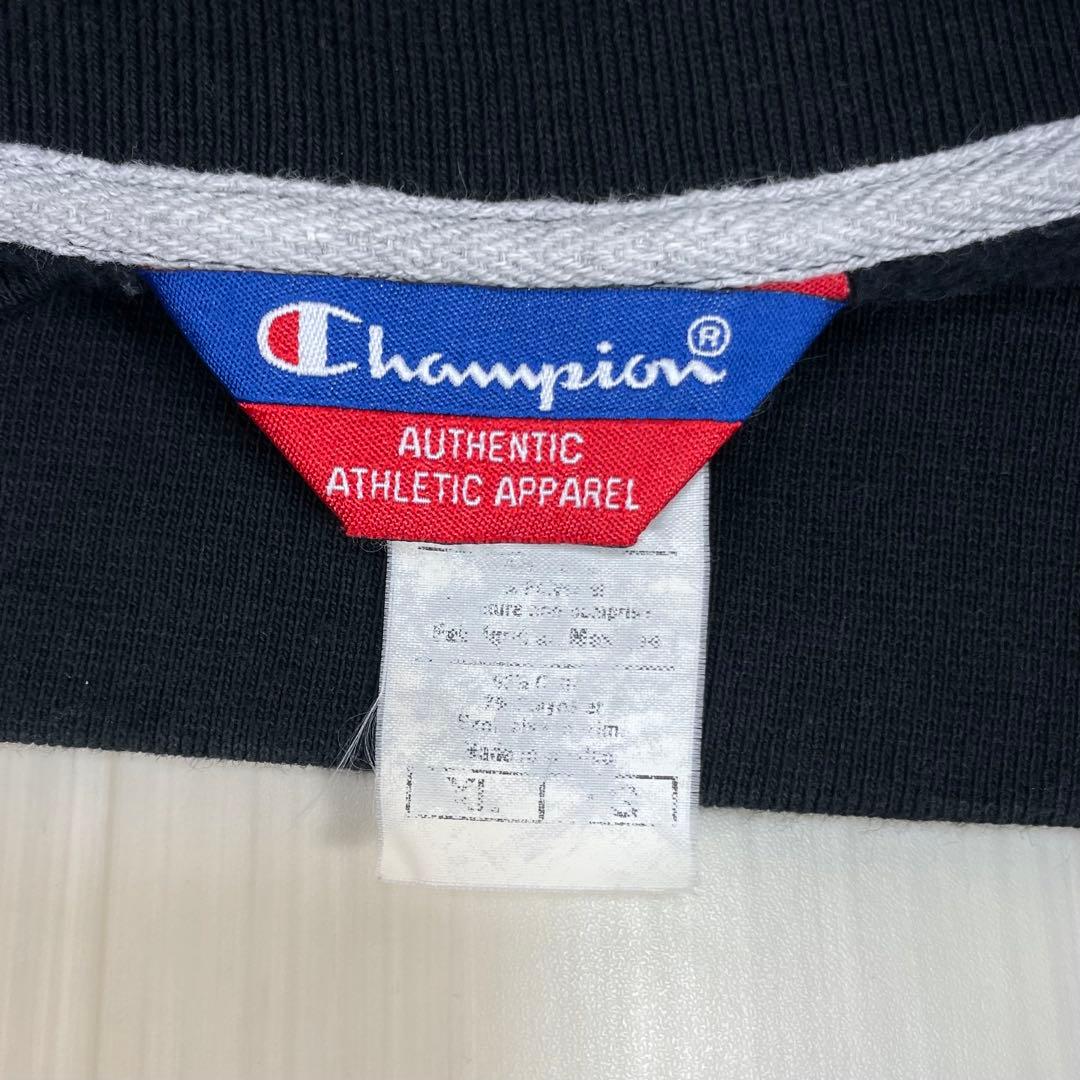 たっく様☆チャンピオン スウェット XL ブラック 黒 裏起毛 刺繍ロゴ 袖ロゴ