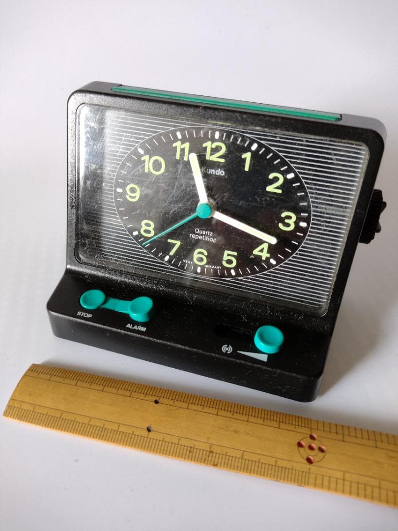 西ドイツ製 クンド社 KUNDO 置き時計 目覚まし デザイン