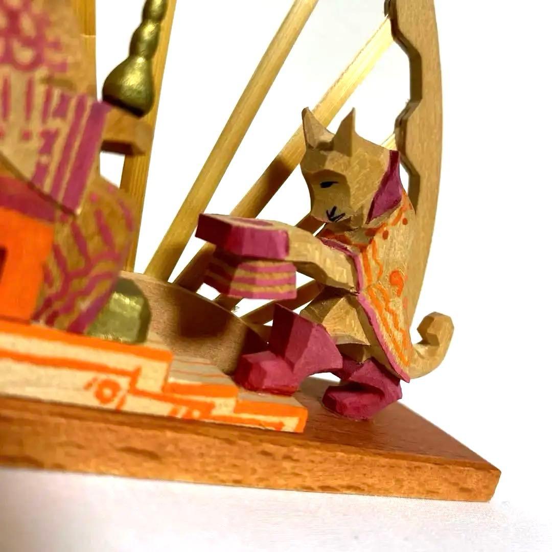 ドイツ製　ザイフェン　エルツ　木彫りの置物　王様と犬　オブジェ　クリスマス　貴重