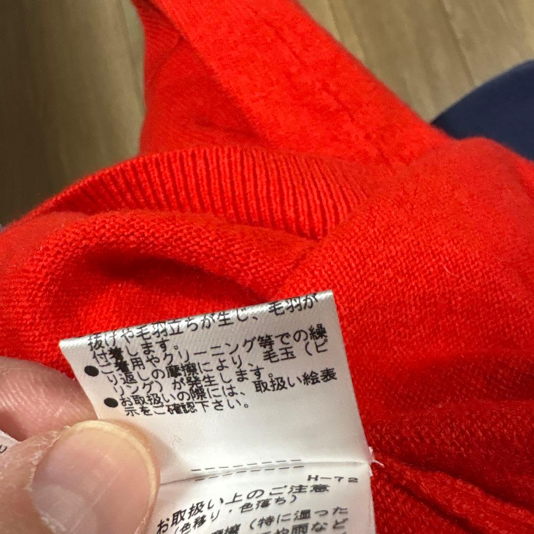 【美品】パーリーゲイツ カシミヤ100% 赤 セーター