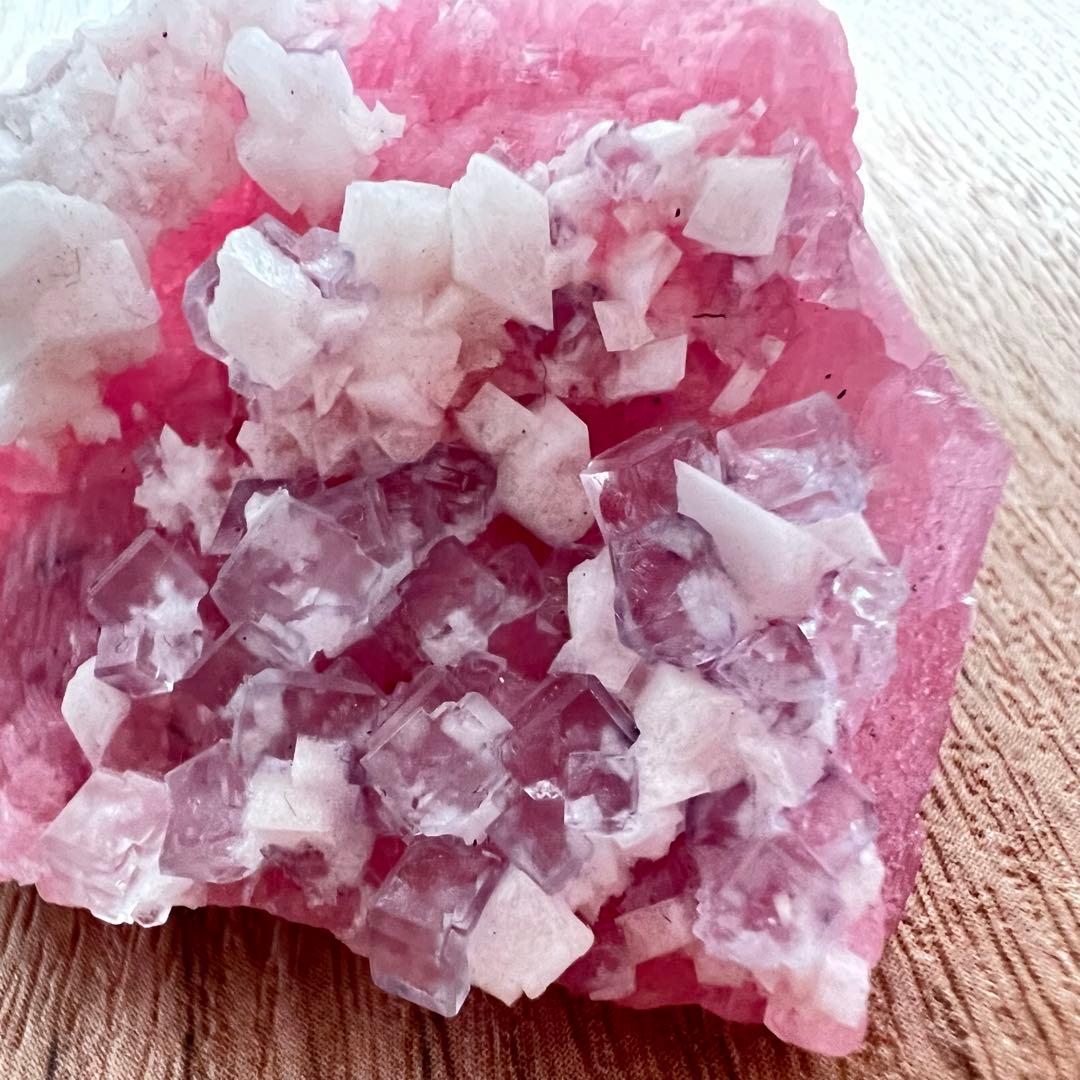 ロードクロサイト フローライト パイライト 42g 鉱物 標本 原石