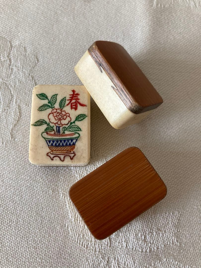 麻雀牌　骨牌　背竹牌