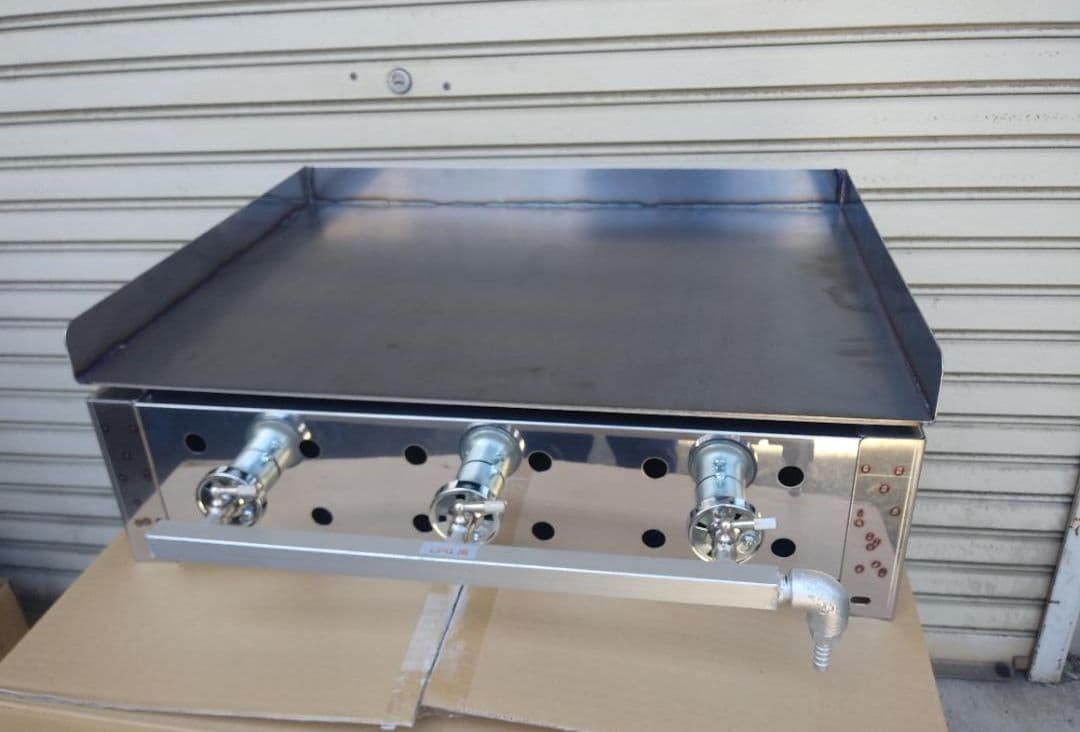 業務用　極厚６ミリ　鉄板焼き　３辺フチ付　学園文化祭り　グリドル　ＢＢＱ　LPG