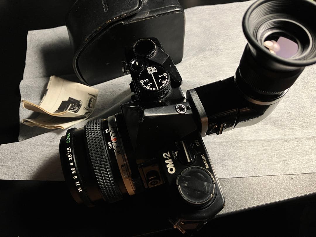 OLYMPUS OM2 + 50 1.8 フィルムカメラ 実用品 付属品あり