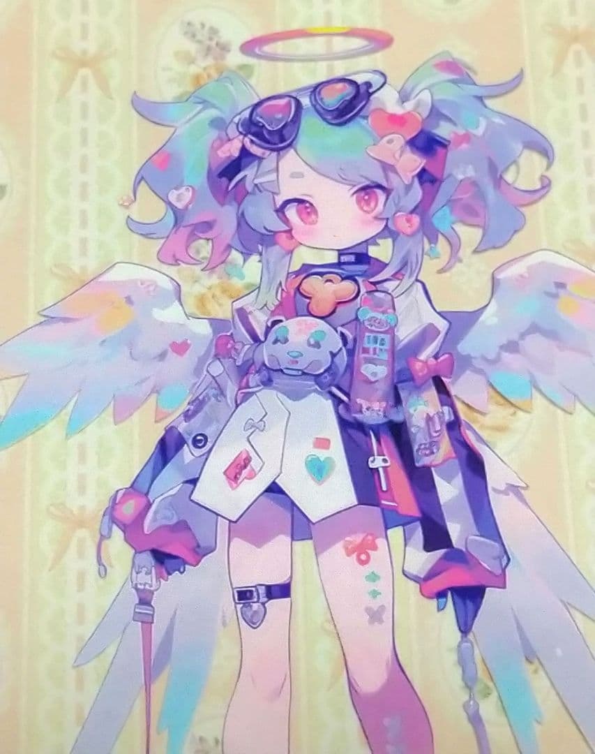 廃盤品✩J672＃羽翼彩虹(PET)y2k切り売り海外人物女の子AIマステ