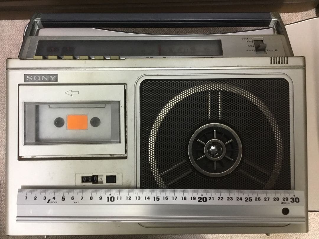 SONY CFM-32 FM/AM カセットレコーダー　昭和レトロ