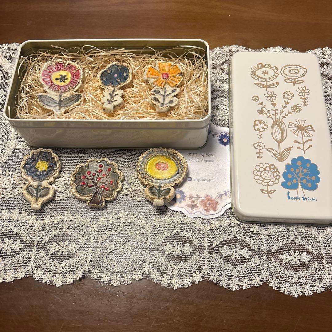 本田あつみ　ワイルドフラワー　箸置き
