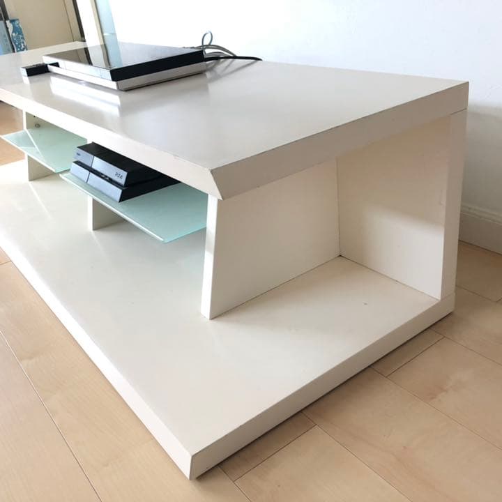 E’S 大型テレビボード 幅160cm マットホワイト/つや消し白