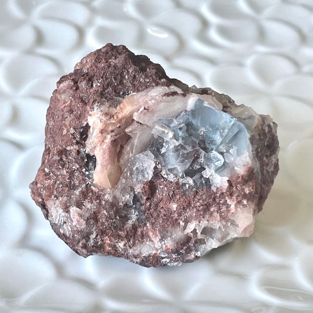 イングランド Gutterby Pit産 フローライト 蛍石 鉱物標本 原石