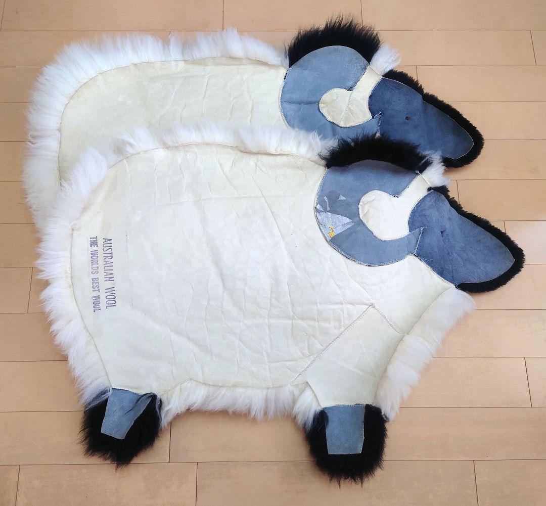 【オーストラリア製 羊のムートン ラグマット 3セット】