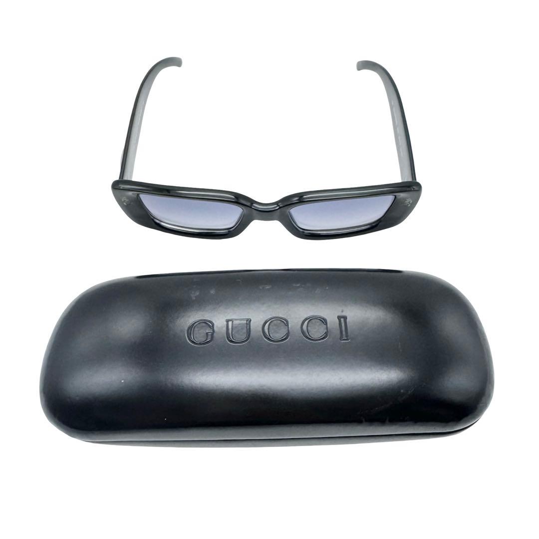 GUCCI グッチ サングラス 眼鏡 Gロゴ 深緑 スクエア メンズ レディース