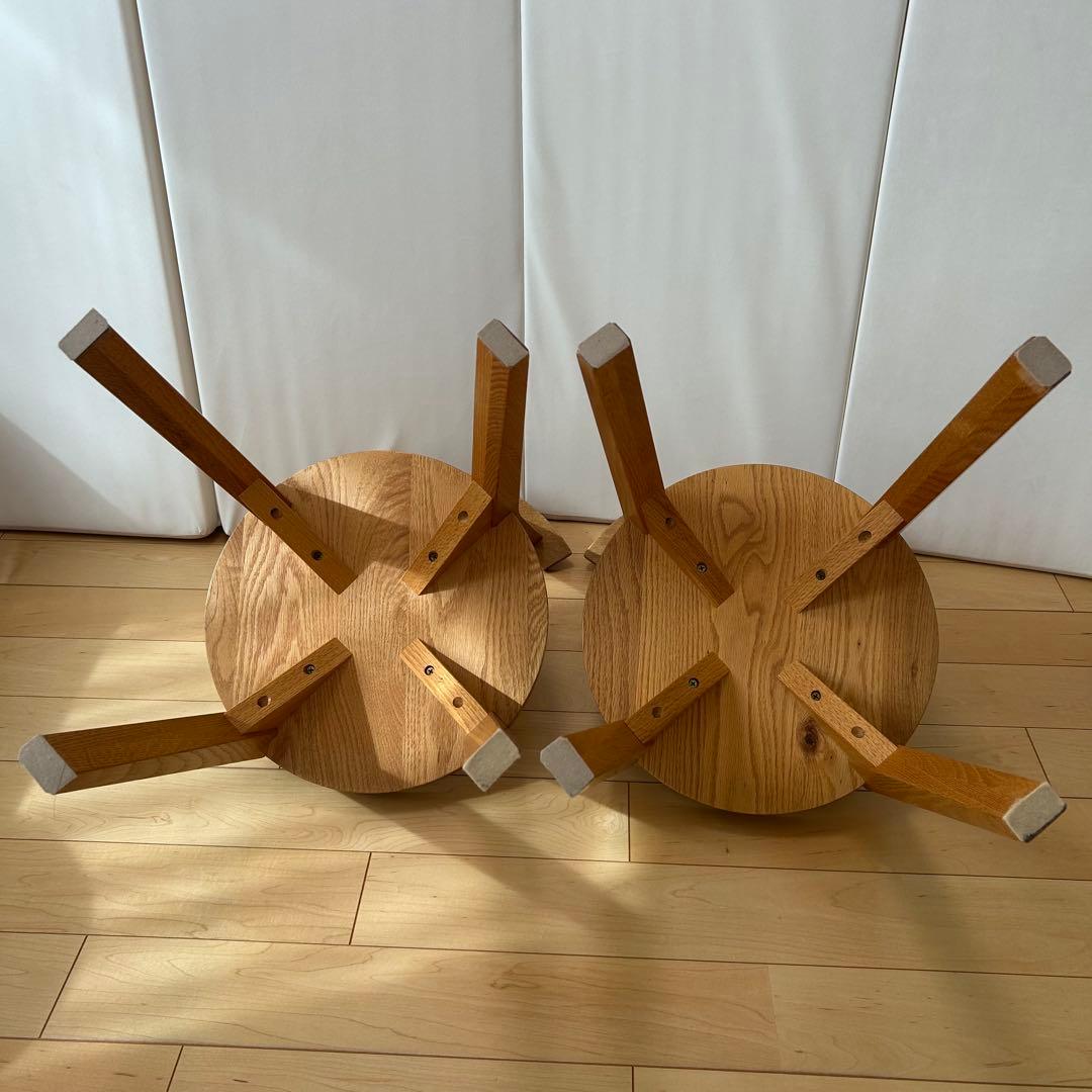 HIRASHIMA ヒラシマ　無垢材 2脚　座刳り　曲げ木　ウィンザー　極希少品