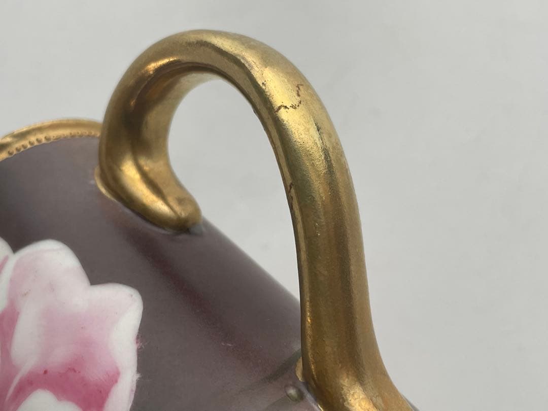 オールドノリタケ　ポピー文様　水注　花瓶　花入　フラワーベース　ヴィンテージ