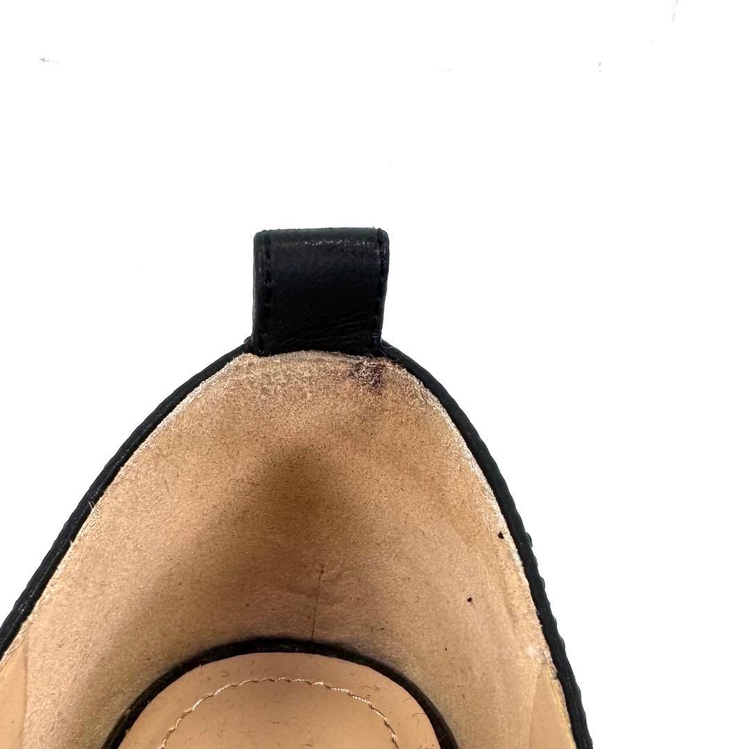 【未使用級】COACH コーチ フラットシューズ レザー ブラック 24.5cm