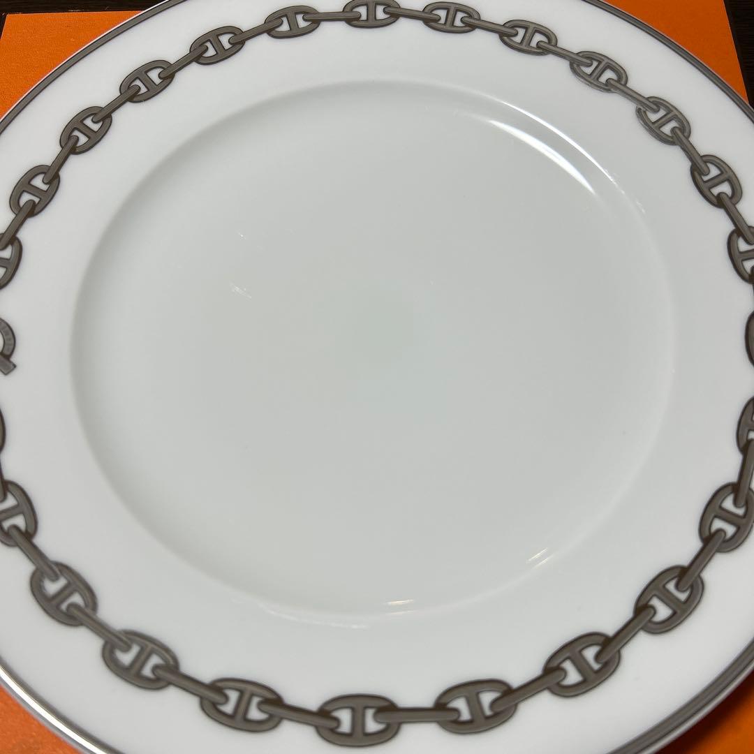 美品　HERMES エルメス　箱付き　シェーヌダンクル　チェーン柄　27cm大皿