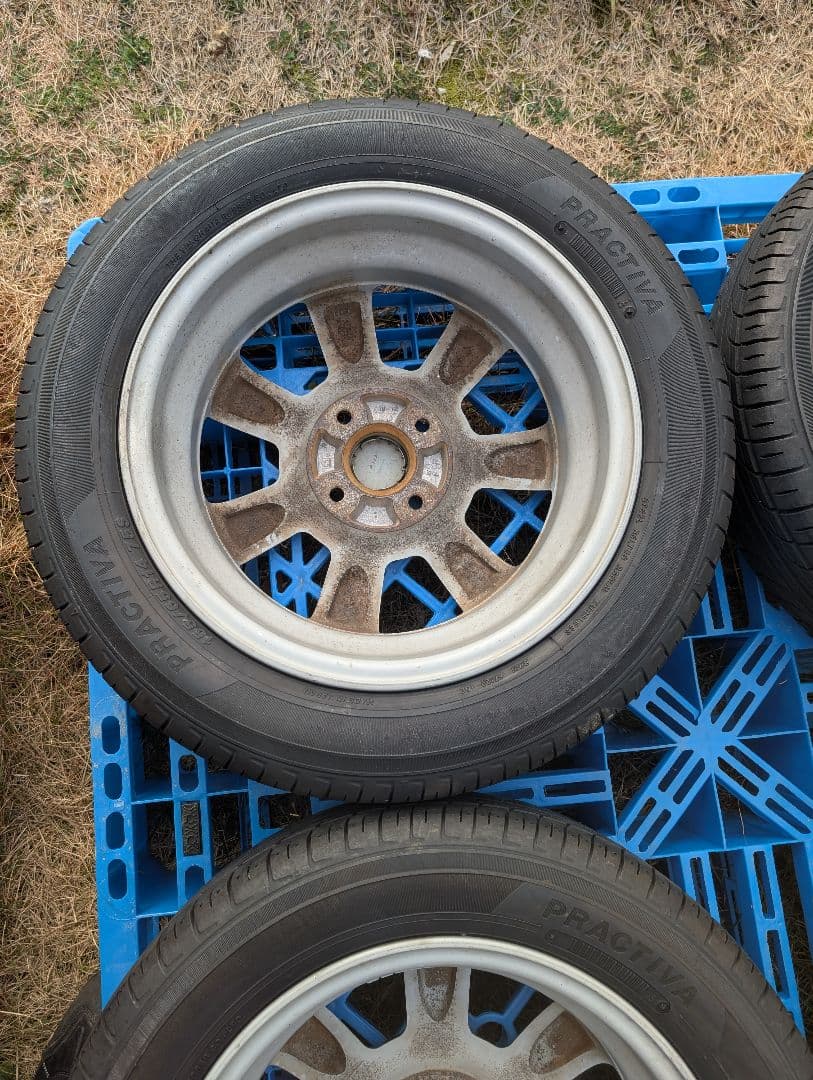 ②中古品 ダイハツタント2024製タイヤ付き純正ホイール4本セットの2本