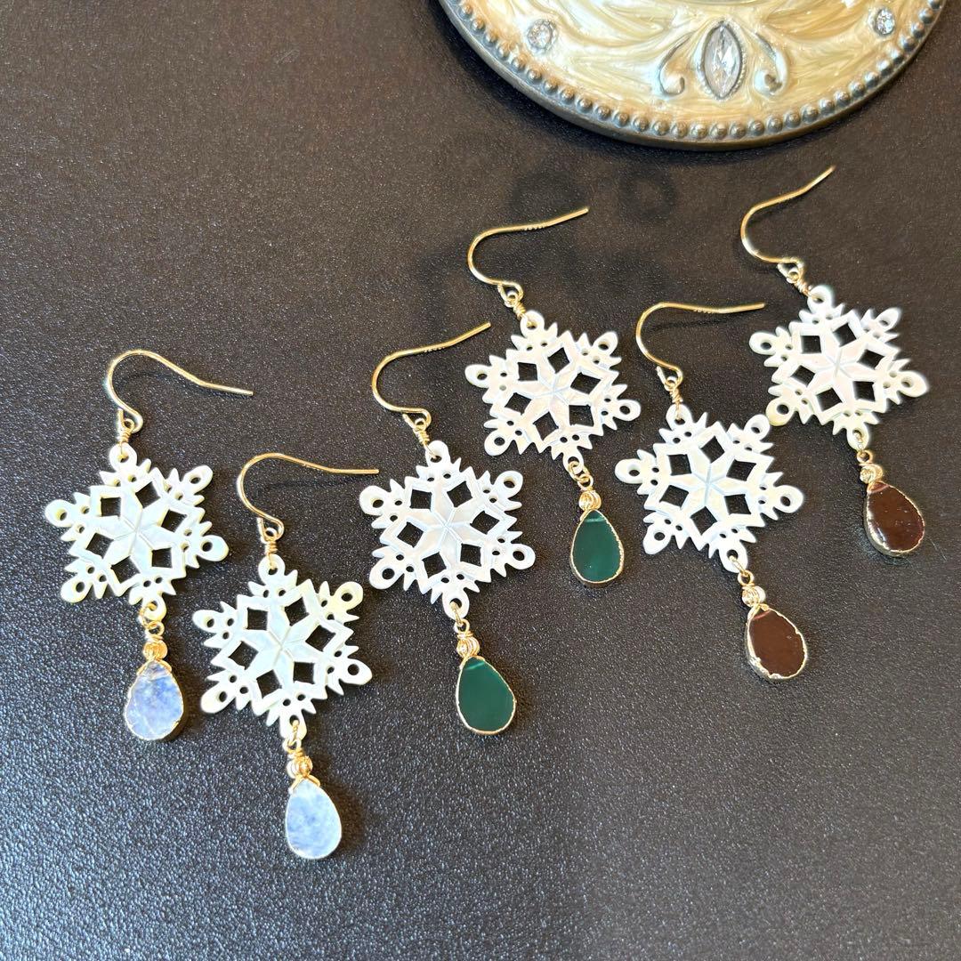 のんたん様✴︎winterイベントMOPカービング(1)❅雪の結晶＆モッカイト他