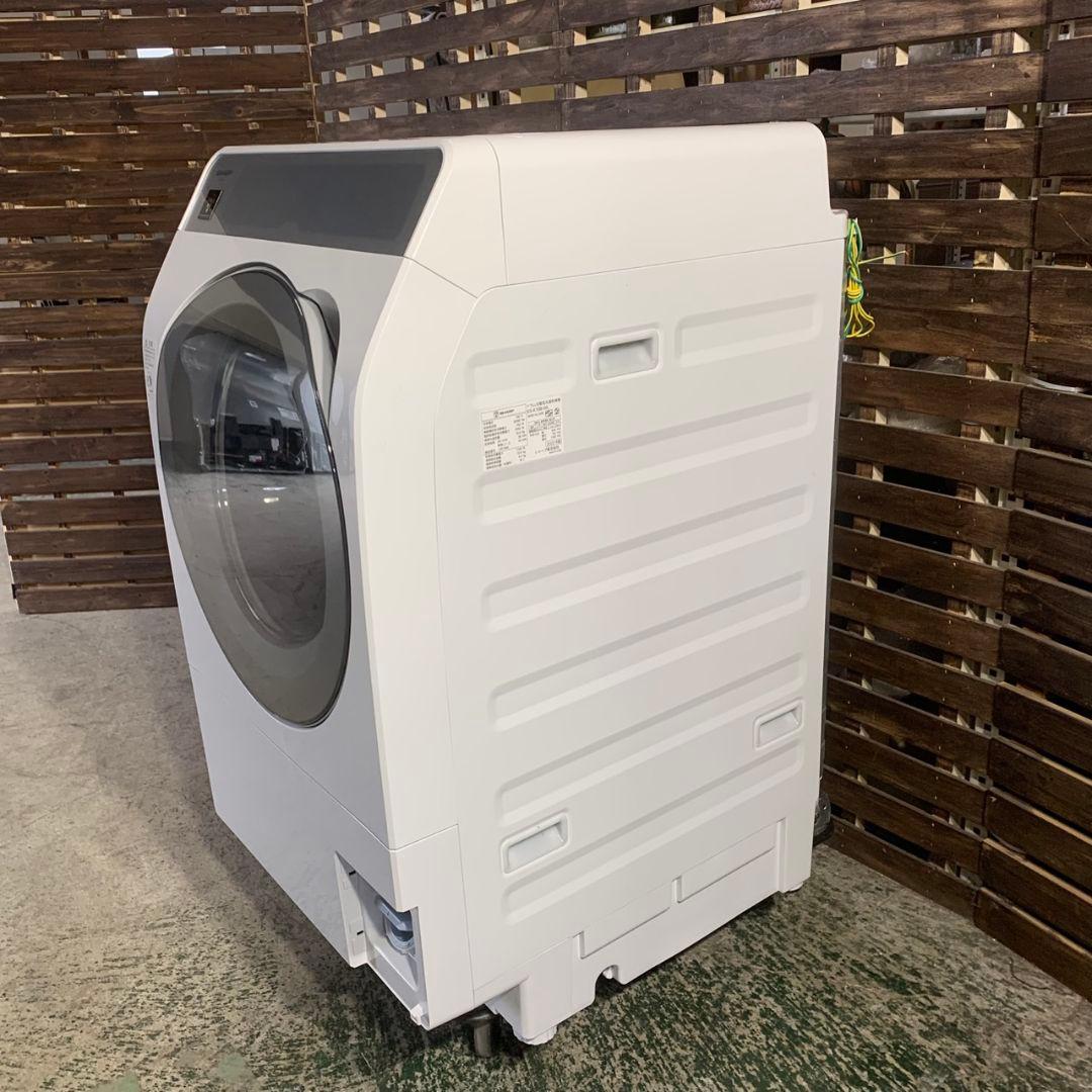 J881 シャープ SHARP 10kg ドラム洗濯機 ※破損箇所有