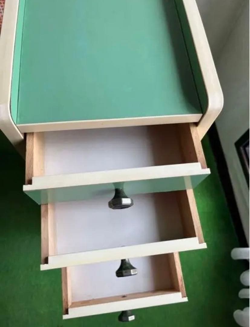 縦型 チェスト グリーン インテリア 引き出し 昭和レトロ 当時物 レトロポップ