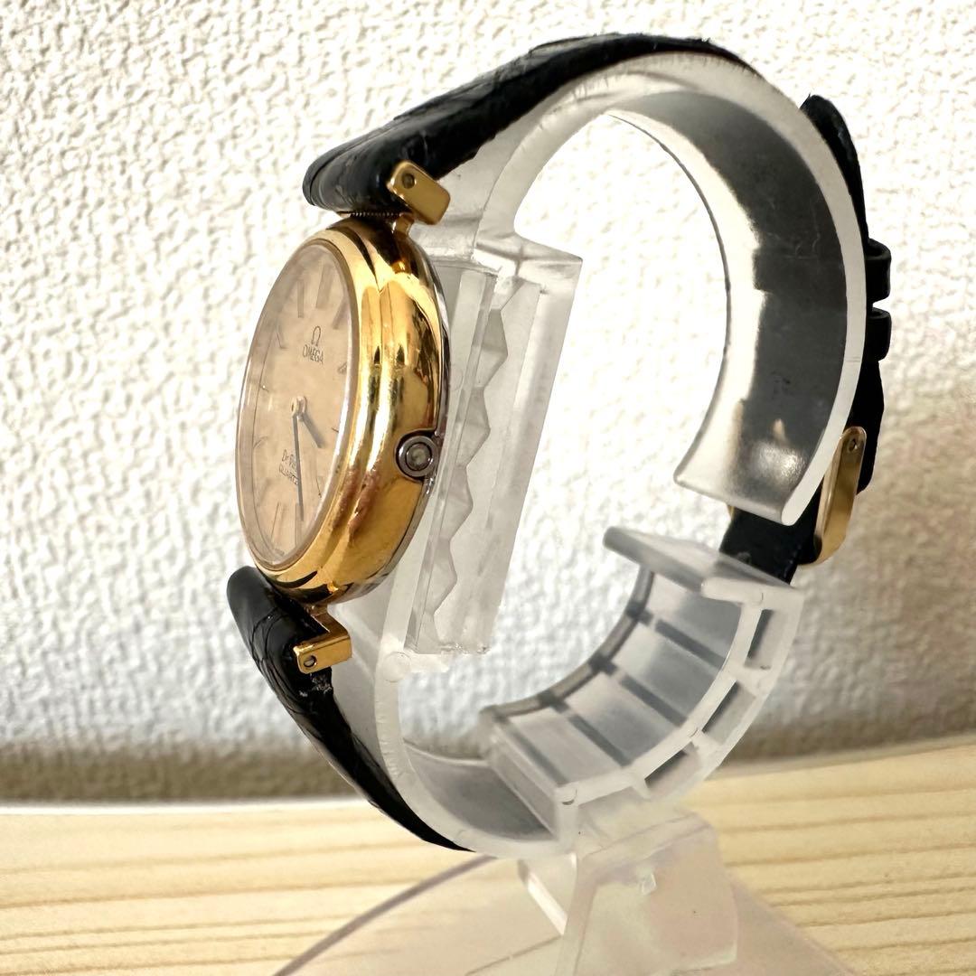 OMEGA時計 デビル deville ゴールド文字盤 プッシュ式 高級