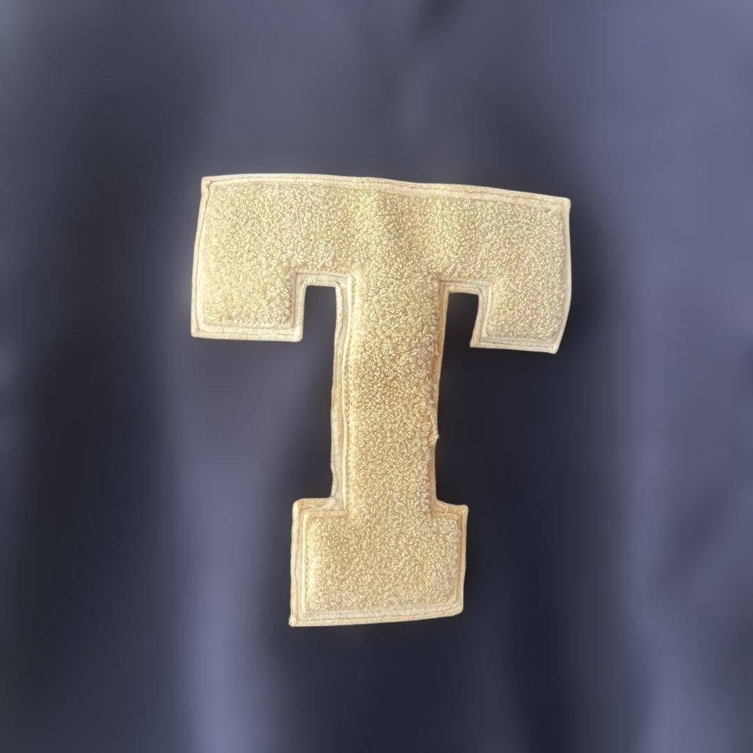 50.s ヴィンテージ　レタードセーター　ネイビー