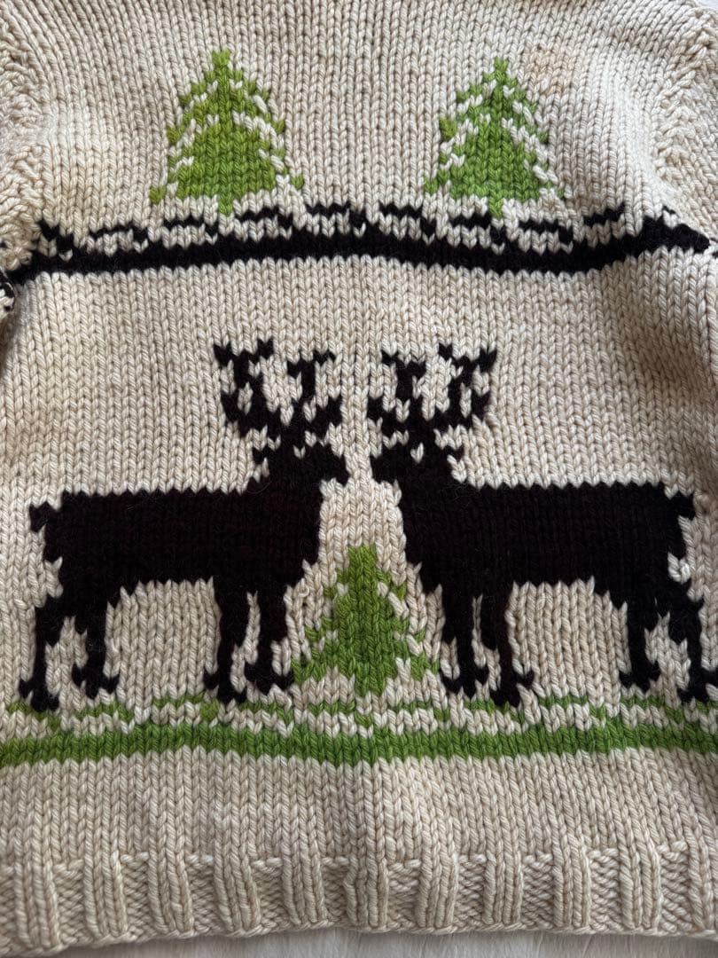 か*ず様 vintage 60s カウチンセーター トナカイ柄　talon US