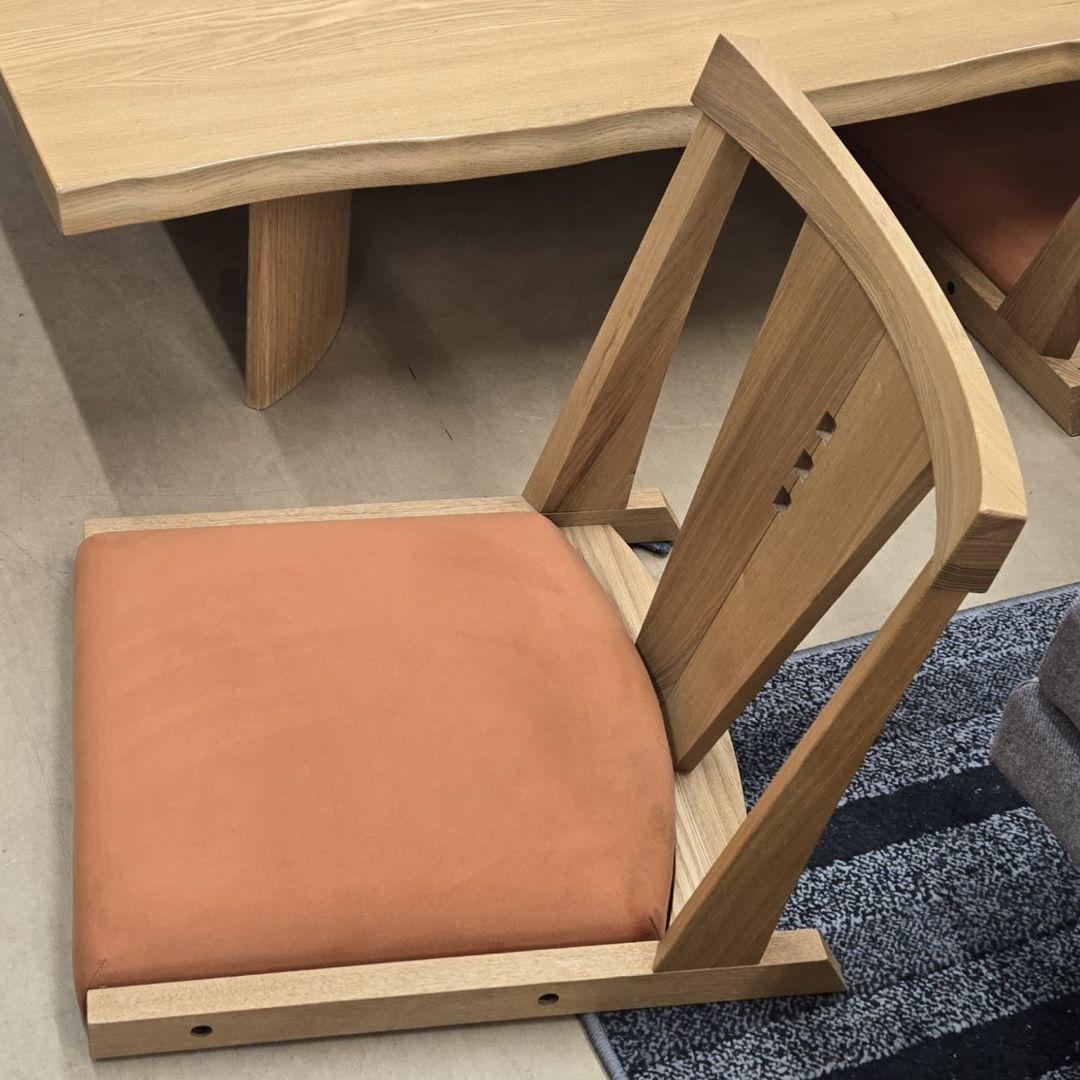 木製座卓・ちゃぶ台 6人掛け 自然なエッジ